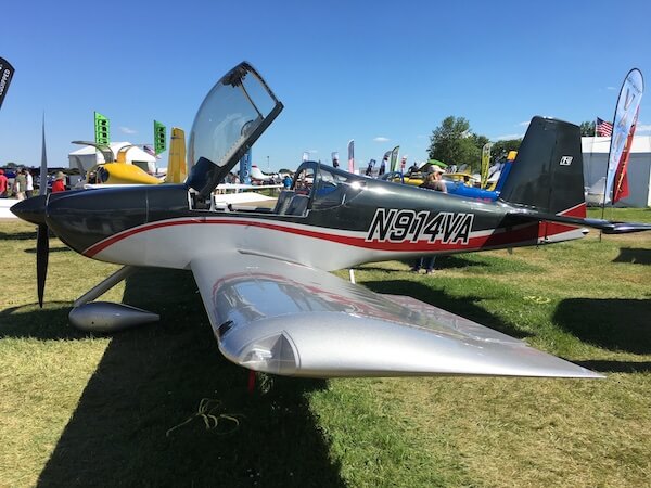 Vans RV-14A Airplane at Oshkosh tradeshow